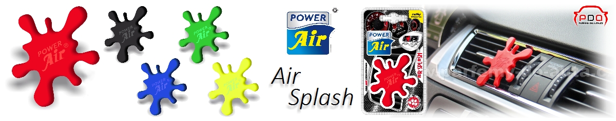 Air Splash Power Air - designová vůně do auta určená na mřížku ventilace